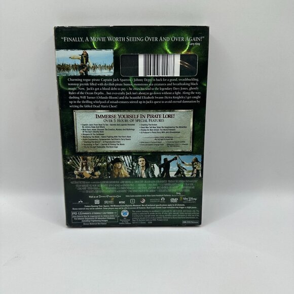 Pirates Of The Caribbean Dead Mans Chest 2 Disc Special Johnny Depp Disney DVD - Picture 3 of 6